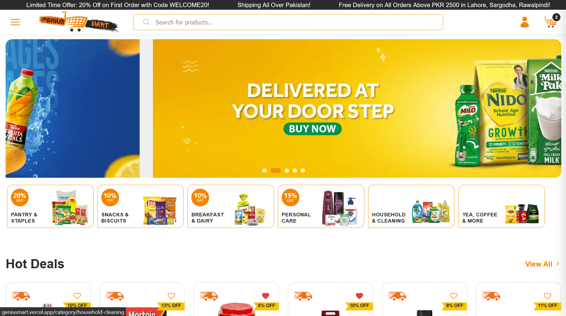 Delivered at Your Doorstep